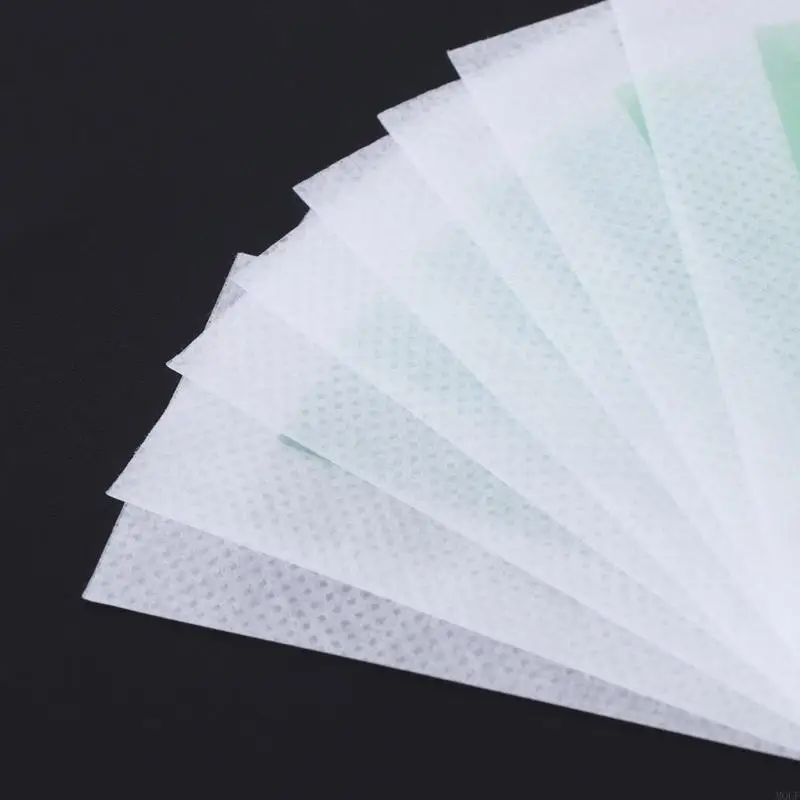 Molf 10x Remoção cabelo Depilatador Epilador Cold Tapes Pad para face não tecido