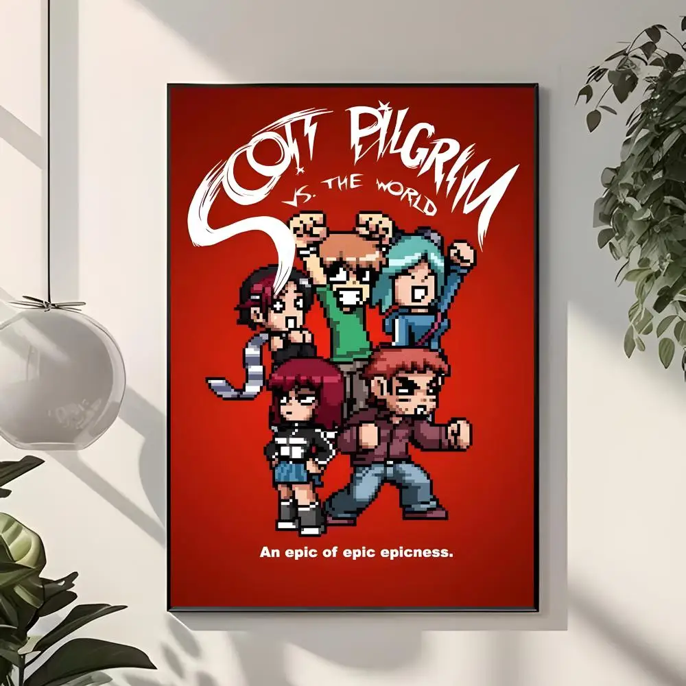 adventure comedy S-Scott Pilgrim Poster Modern Home Interior Decor & Artistic Wall Decoration
