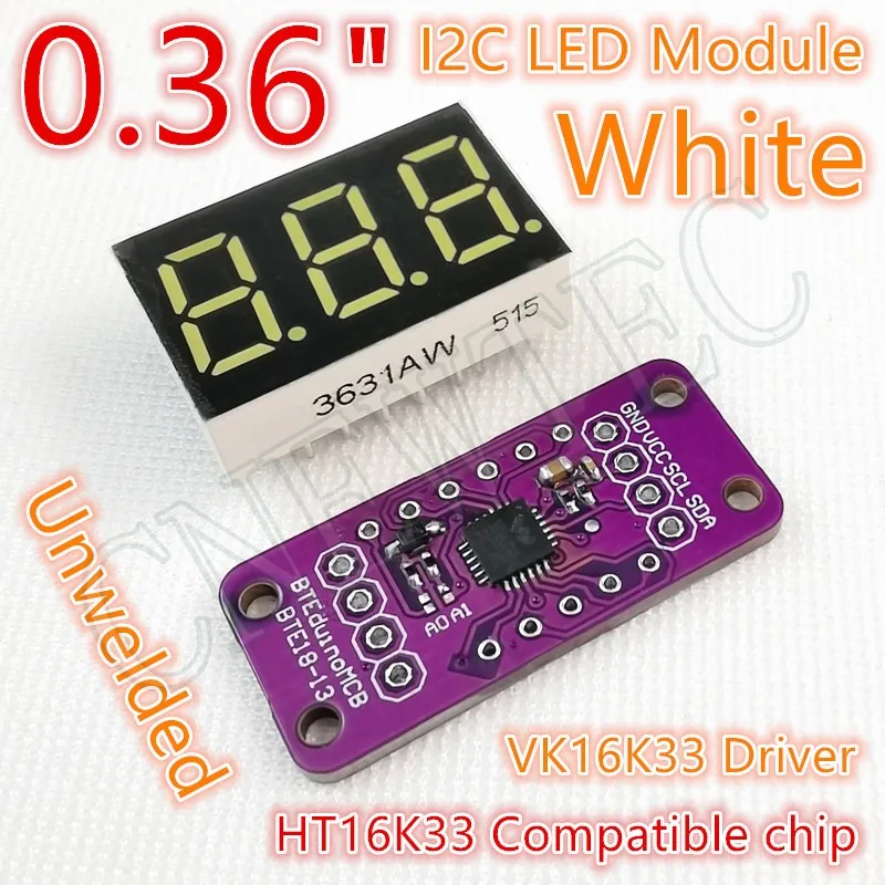 BTE18-13 Series VK16K33BQ QFN24 Driver for 3-digit 8.8.8. Digital Display Module