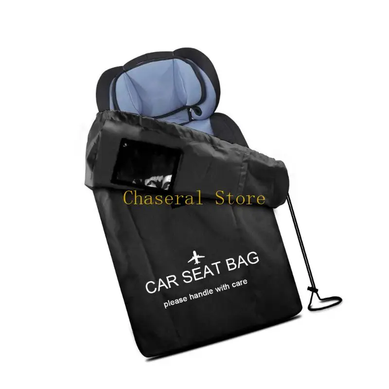 E7CE Universal Foldable Travel Backpack Bag for Infant Safety Seats Compact Storage