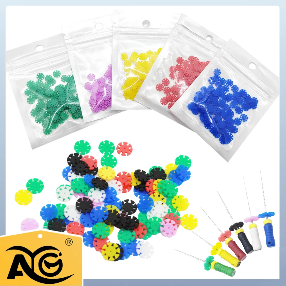 AG Bulk Pack Root Canal Files Stopper Silicone Endodontics Autoclavable Disinfection Marking Circle Mark Ring Counting Rubbe