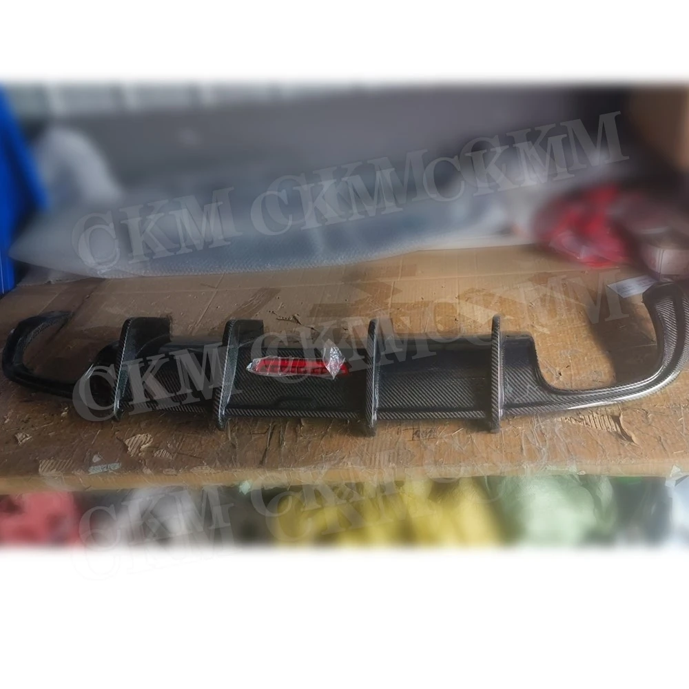 Carbon Fiber K Style Car Rear Bumper Diffuser Lip for Audi A5 Standard Coupe 2008 2009 2010 2011 Body Kit  Accessories view 2