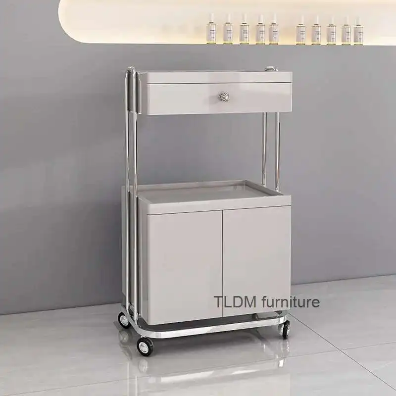 

Serving Beautify Barbershop Salon Trolley Tool Cart Multifunction Bedroom Salon Trolley Carrello Attrezzi Beauty Furniture HDTC