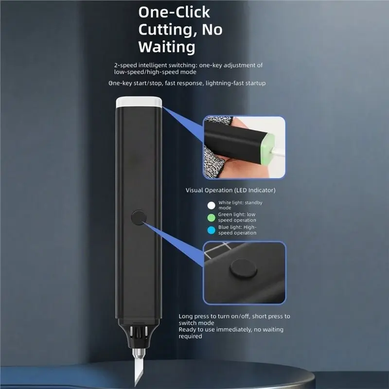 【AA86】DIY Electric Carving Tool 45W Handheld Ultrasonic Cutter 40Khz High-Frequency For 3D Resin Plastic Wood EU Plug