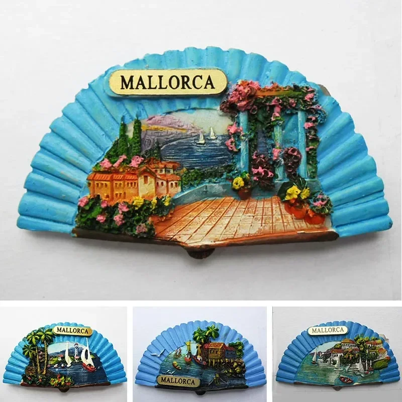 Fridge magnet spain Tourism souvenir European Mallorca Refrigerator magnetic Stickers for home decoration Travel Gifts
