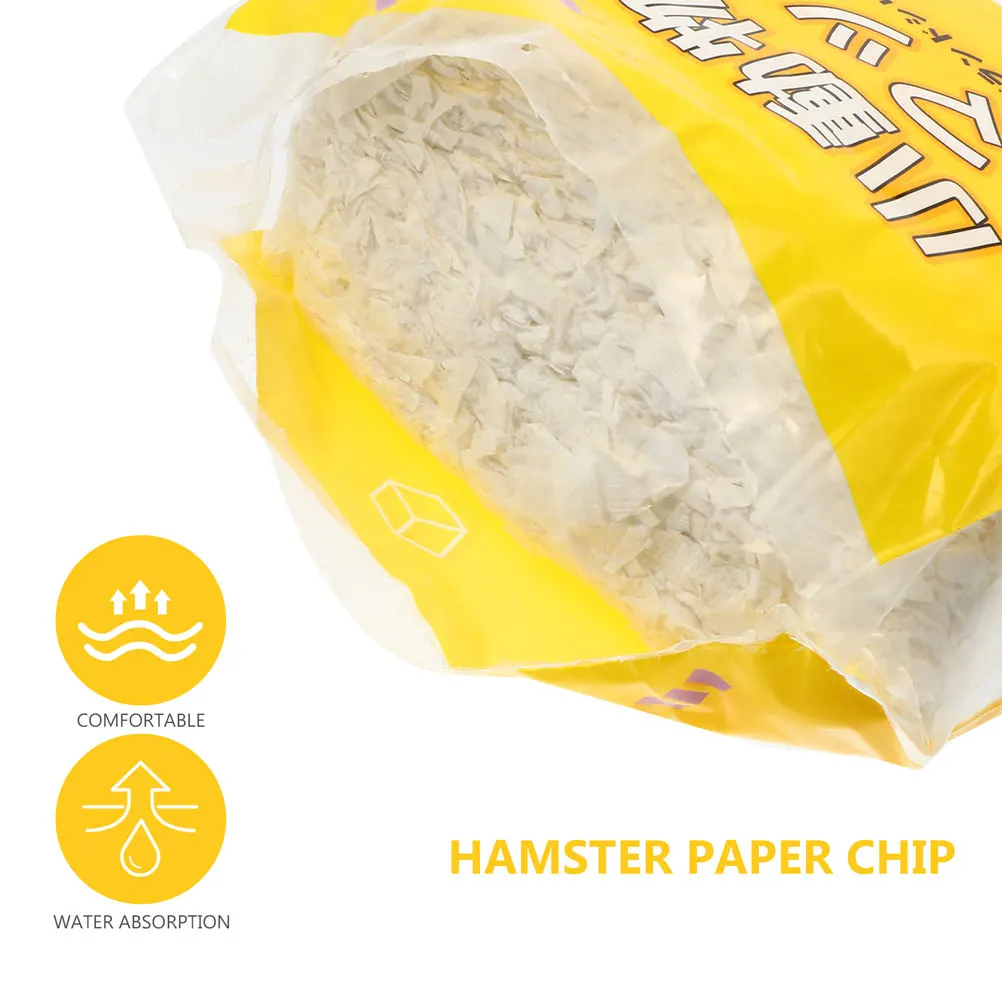 

1 Pack Absorbent Bedding Paper Chip For Hamster Small Pet Nesting Material Deodorizing Pet Shavings Cage Clean Fresh