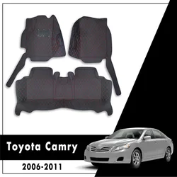 Car Floor Mats For Toyota Camry XV40 2006 2007 2008 2009 2010 2011 Carpets Auto Leather Rug Dash Interior Accessories Waterproof