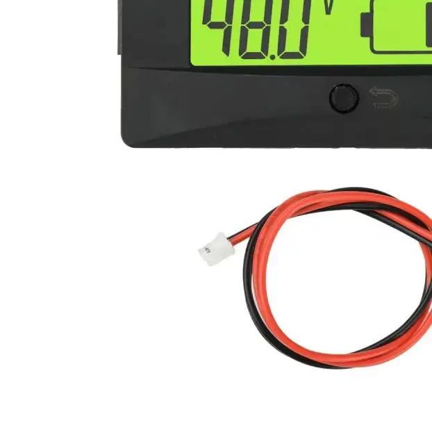 Battery Voltage & Capacity Indicator DC9-120V LCD, Waterproof Panel Meter for LiFePO4/Ternary Lithium Battery Monitoring.