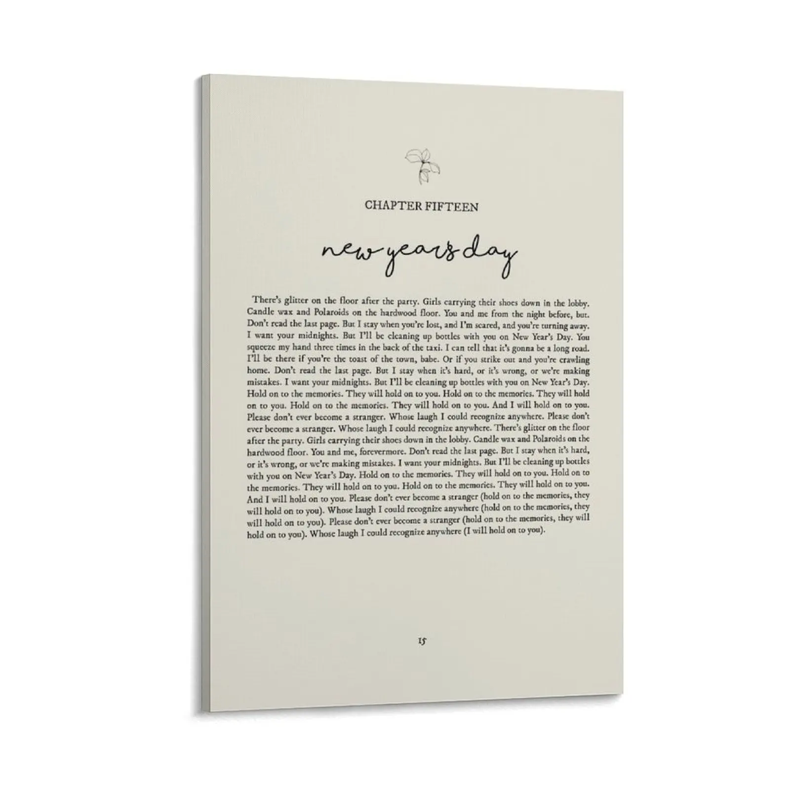 

New Years Day Lyrics Canvas Painting photos for living room decorative picture for living room wall decoration