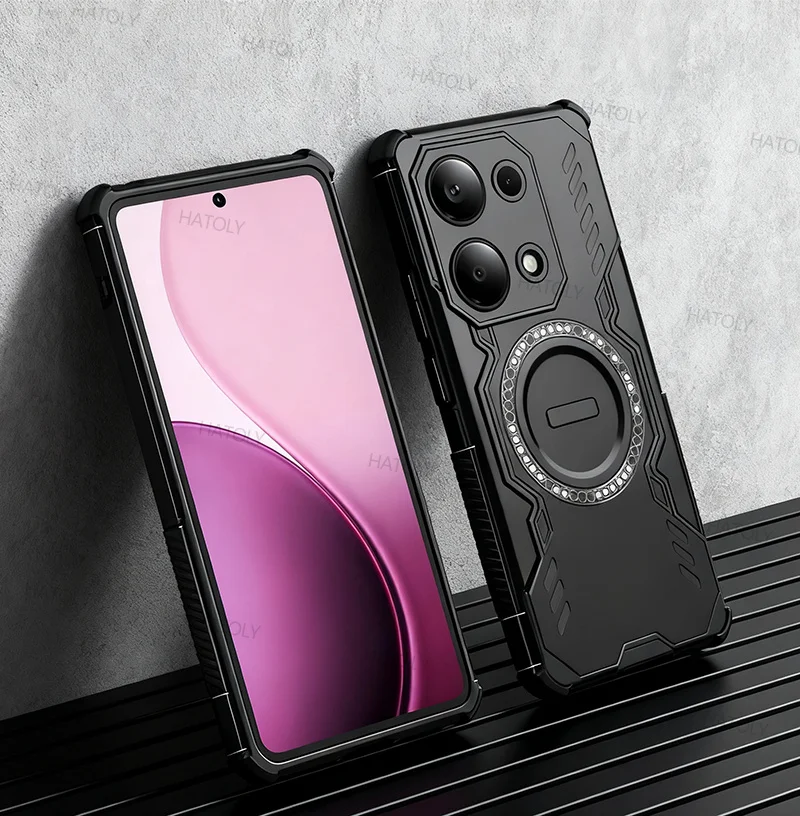 

For Xiaomi Redmi Note 13 Pro 4G Heat Dissipation Case Xiaomi Redmi Note 13 Pro 4G Cover Shockproof Magsafe Wireless Charge Cover