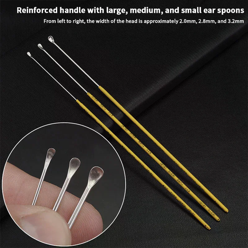 Repair Tools Professional Ear Picking Earpick Wax Remover Tte Scooping Dig Tool Spoon Cleaner Stick Stainless Steel Care