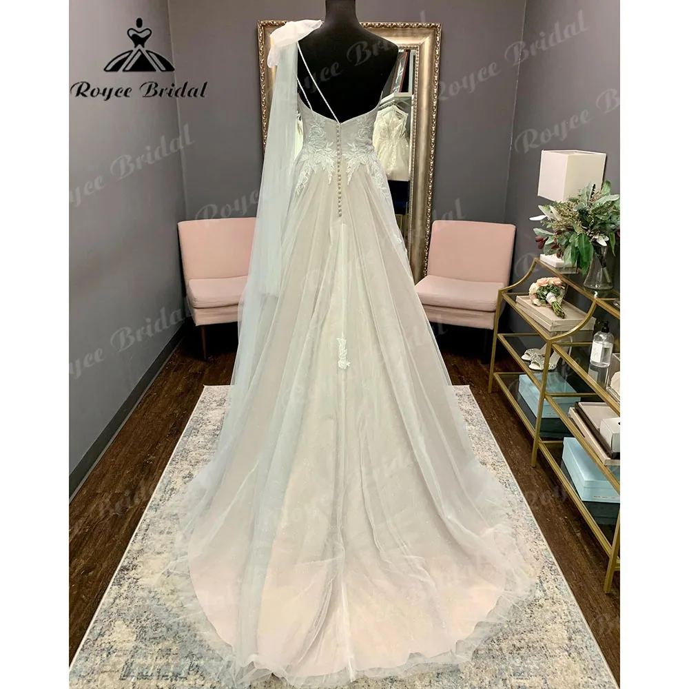 Vinatge-Robe de mariée dos nu en dentelle pour femme, 2023