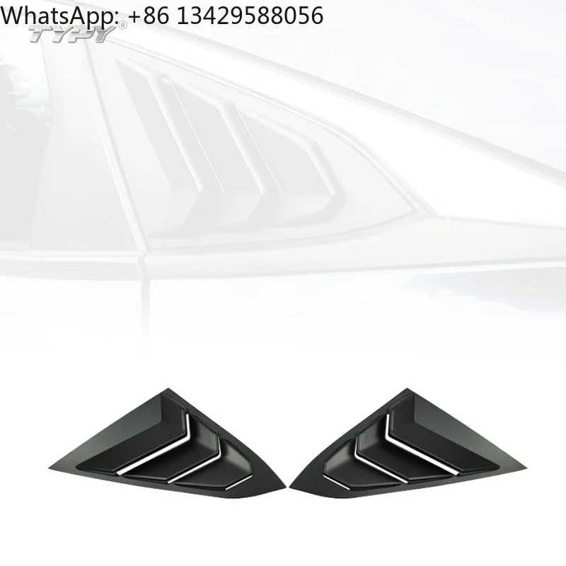 

High Quality Car Racing Style Rear Side Window Louvers Air Vent Scoop Shades Cover Blinds for Honda Civic