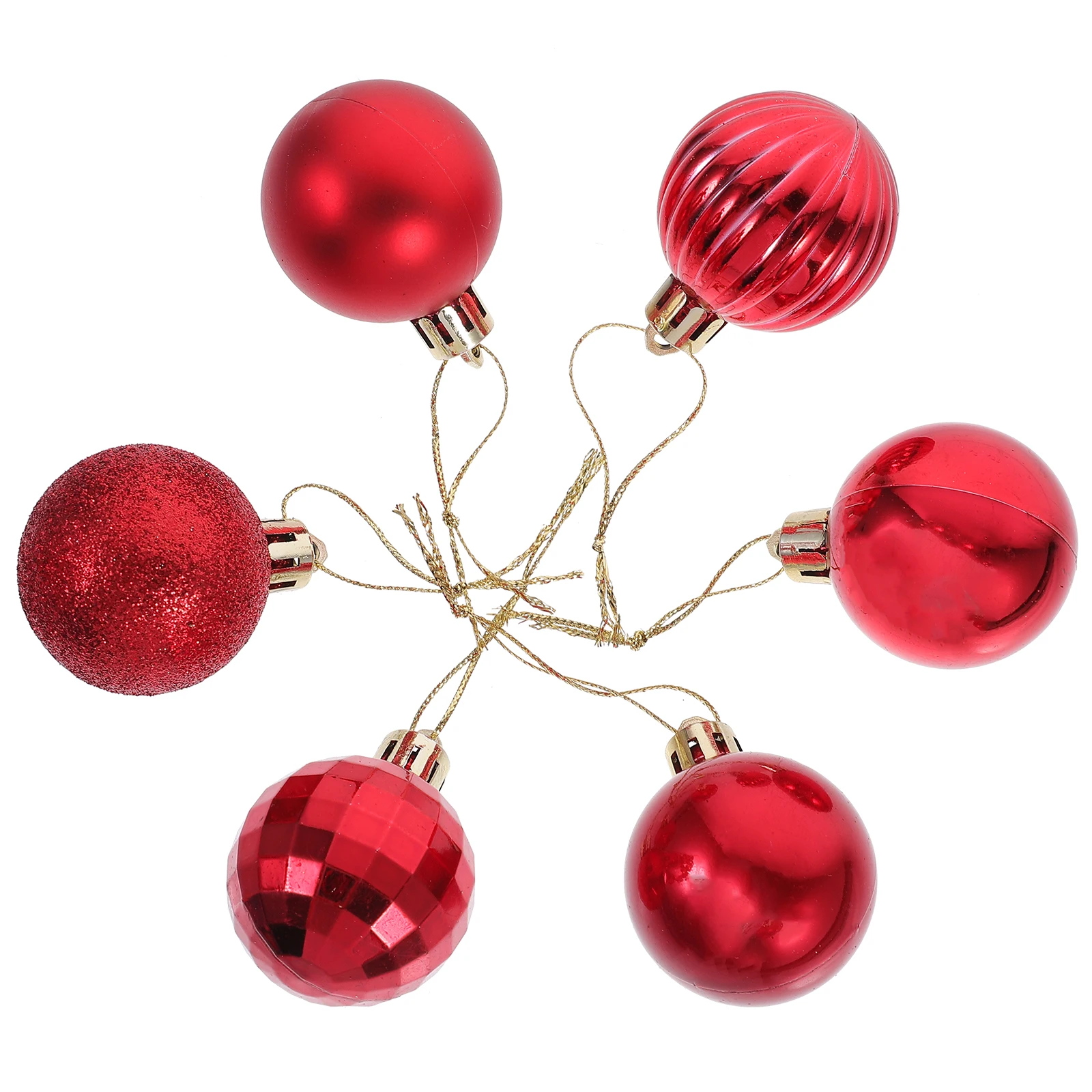 

36pcs 4cm Golden Christmas Tree Decoration Balls PVC Hanging Ornaments for Xmas Tree Elegant Sparkling Finish Holiday