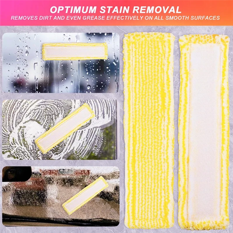 BAAN-6 шт. сменный чехол для швабры из микрофибры для Karcher WV2 WV5, ткань из микрофибры для мытья окон, аксессуары для мытья окон