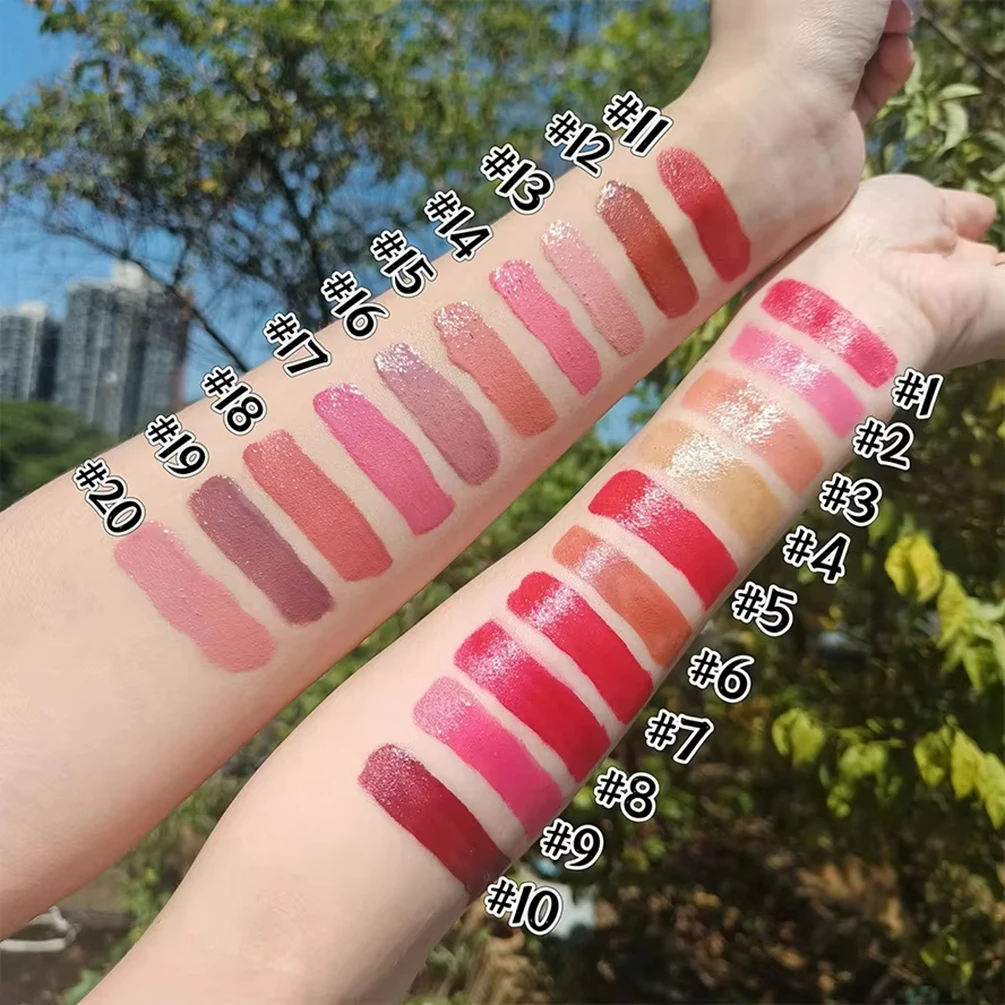 6ml Liquid Blusher ฉลากส่วนตัวขวดรูปหัวใจ Long Lasting Moisturizing โลโก้ที่กําหนดเองแต่งหน้า Rouge ขายส่งโหดร้ายฟรี