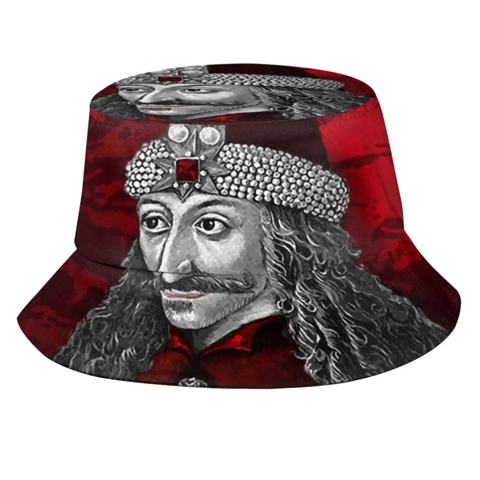 Vlad Dracula Gothic Sun Cap Fisherman Hat Bucket Hats Vlad The Impaler Gothic Romania Vlad Tepes Transylvania Vlad Dracula