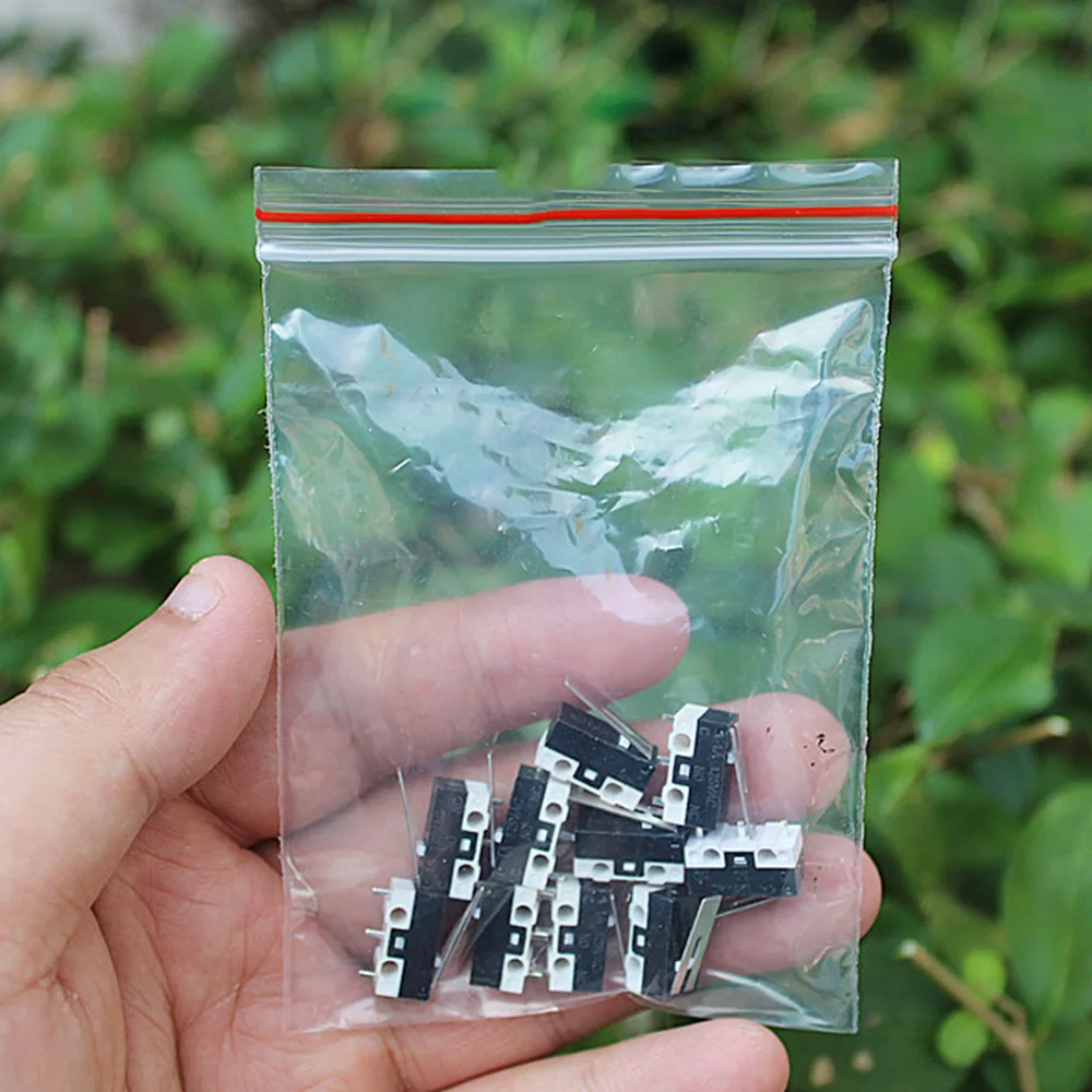 10PCS/lot Micro Switch Small Mini Limit Switch Momentary Push Button Switch Normally Open High Quality Low Price
