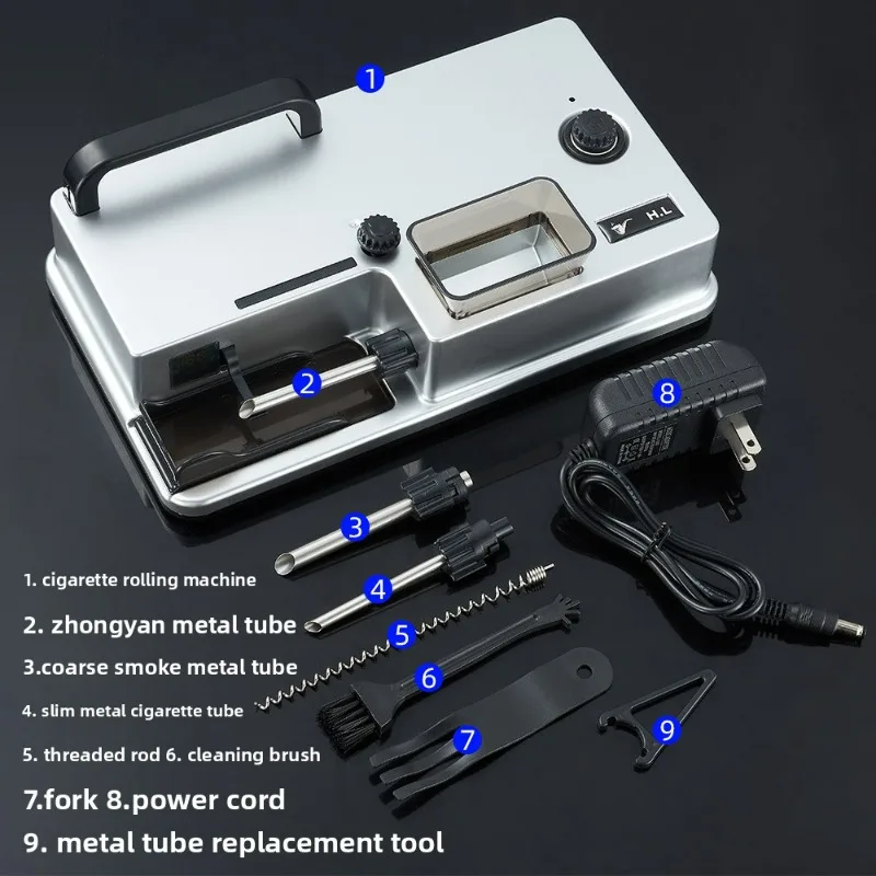 New Cigarette Machine, Coarse, Medium and Fine, Fully Automatic Electric Cigarette Maker, Small Household Intelligent Sensing
