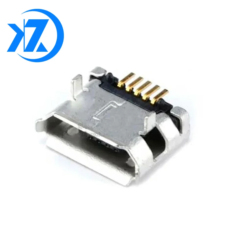 20Pcs 5 Pin SMT Socket Connector Micro USB Type B Female Placement SMD DIP Socket Connector