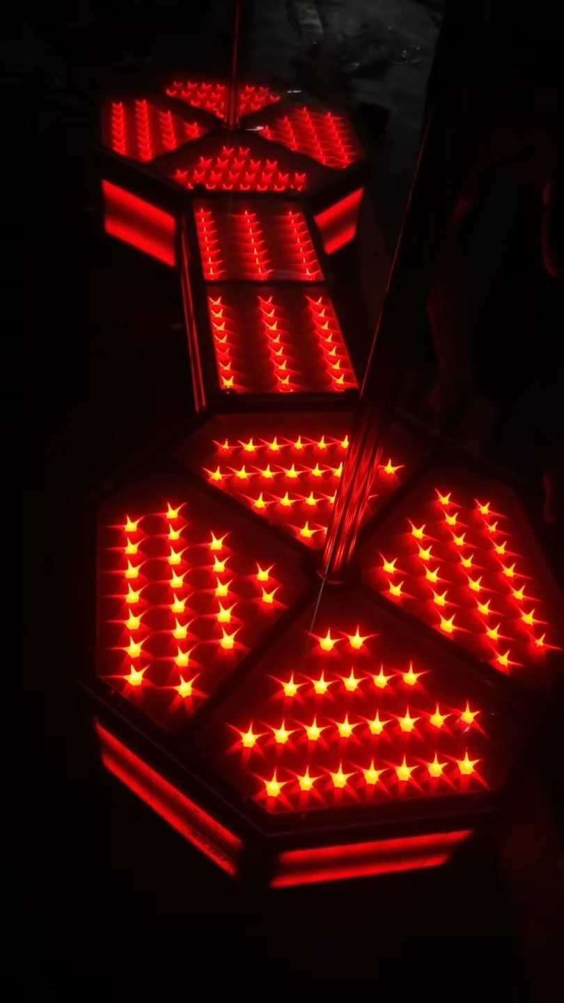 Customized Size RGB LED Pole Bar Stage Lighting for Night Club Pole Dance Floor