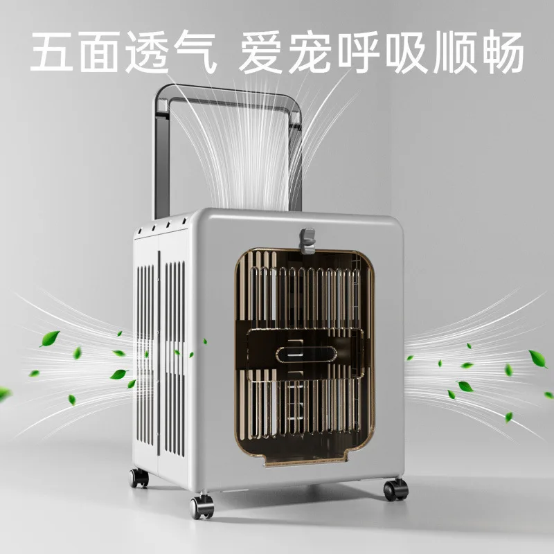Outdoor cat out cat box breathable air box dog pet supplies universal wheel trolley case out cage aviation