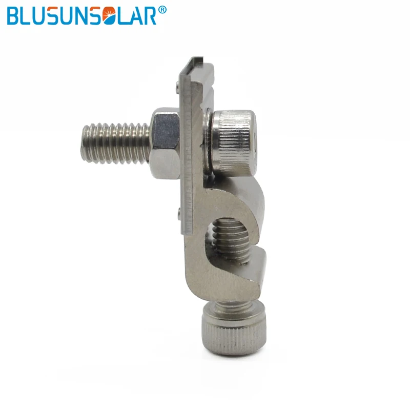 1PCS Grounding lug 304 stainless steel Corrosion Resistant Solar Ground Grounding Clip for Solar Mounting System D02G