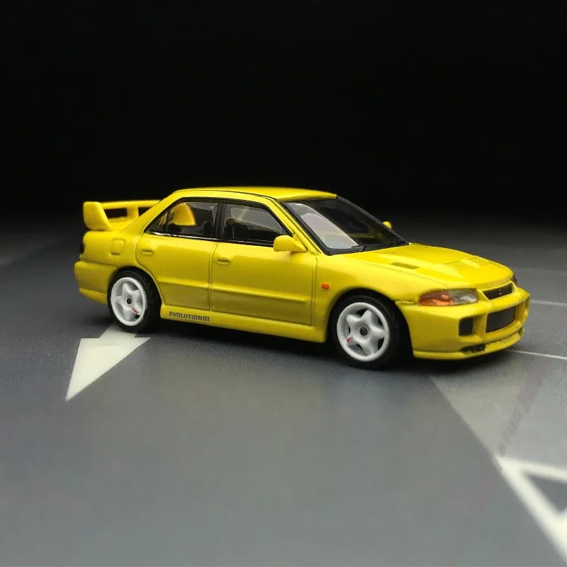 

TW 1:64 Mitsubishi EVO III Lancer GSR die-cast alloy car model, Boy Festival gift toy, adult collectible ornament.