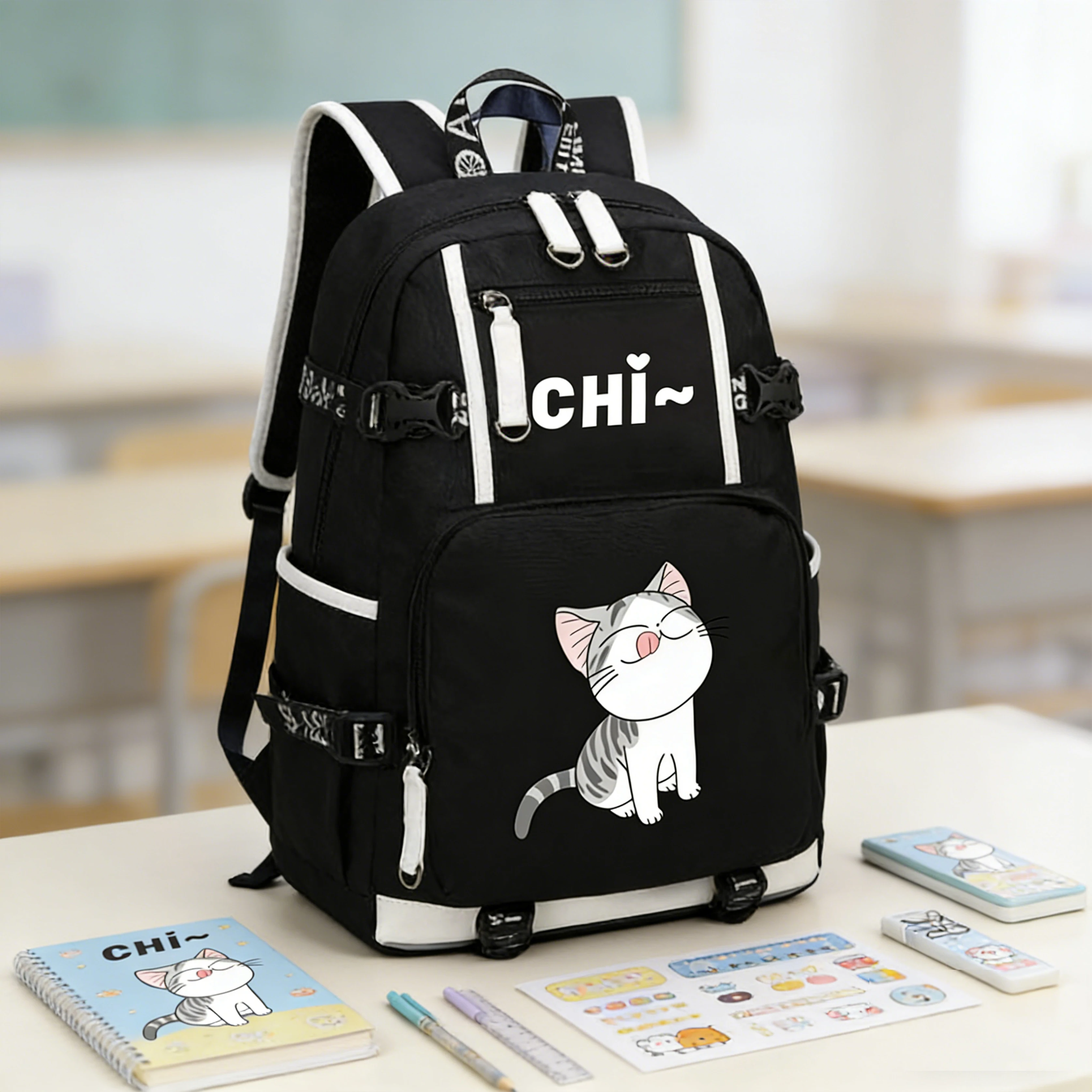 

Милый женский рюкзак с кошкой, милый домашний рюкзак, холщовые школьные сумки с кошкой