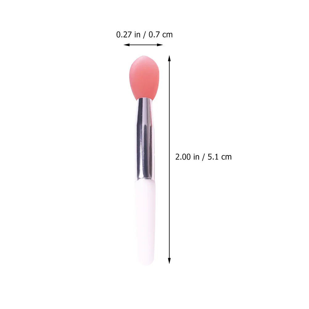 9 Uds pincel de labios de silicona aplicador de lápiz labial profesional fácil de llevar herramienta de maquillaje de viaje accesorio de cepillo de máscara de labios