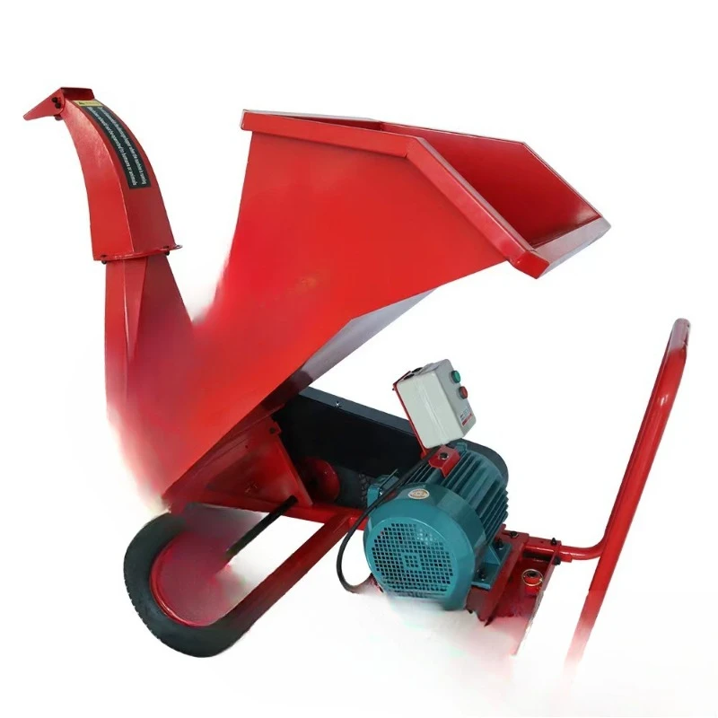 Crawler branch crusher, small branch crusher for household orchard pruning branches