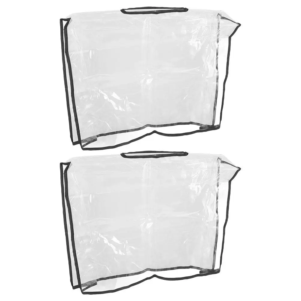 

2Pcs Transparent Rain Cover for Handbag 42x33x12cm Waterproof Purse Protector Clear Tote Universal Fit Rainproof