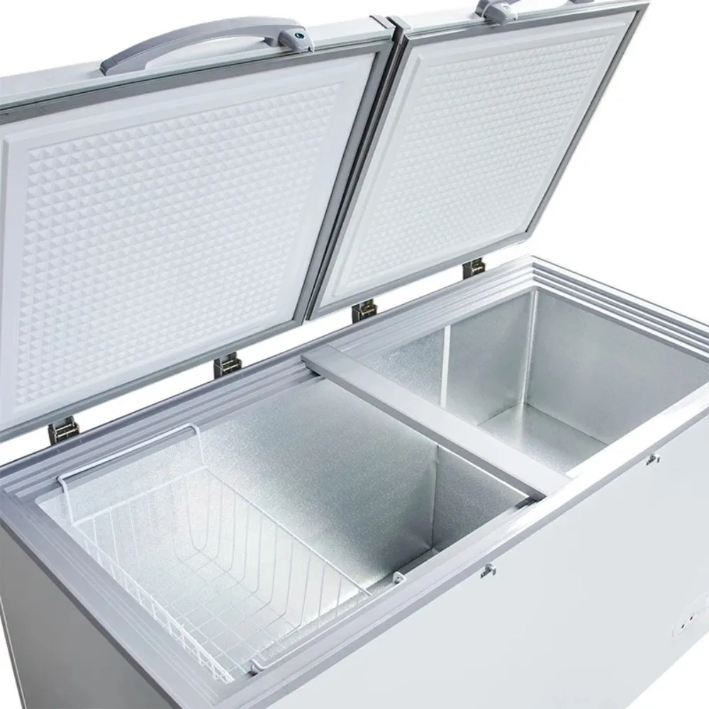Two Door 3 Cubic ft Chest Freezer Pearl 110 Power Voltage High Qualified Exclusive Deep Refrigerator 2025