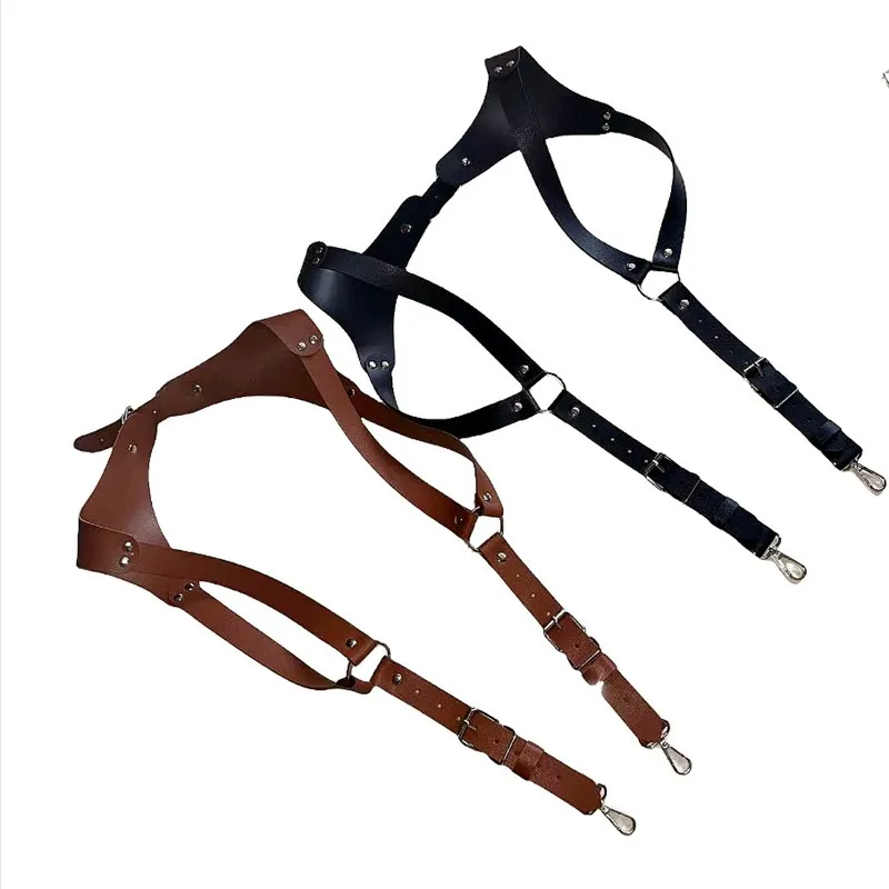 أحزمة كتف من الجلد للرجال أحزمة وحمالات للكتف ملابس مثيرة للرجال ملابس داخلية بحمالات على الجسم للرجال ملابس علوية للرجال