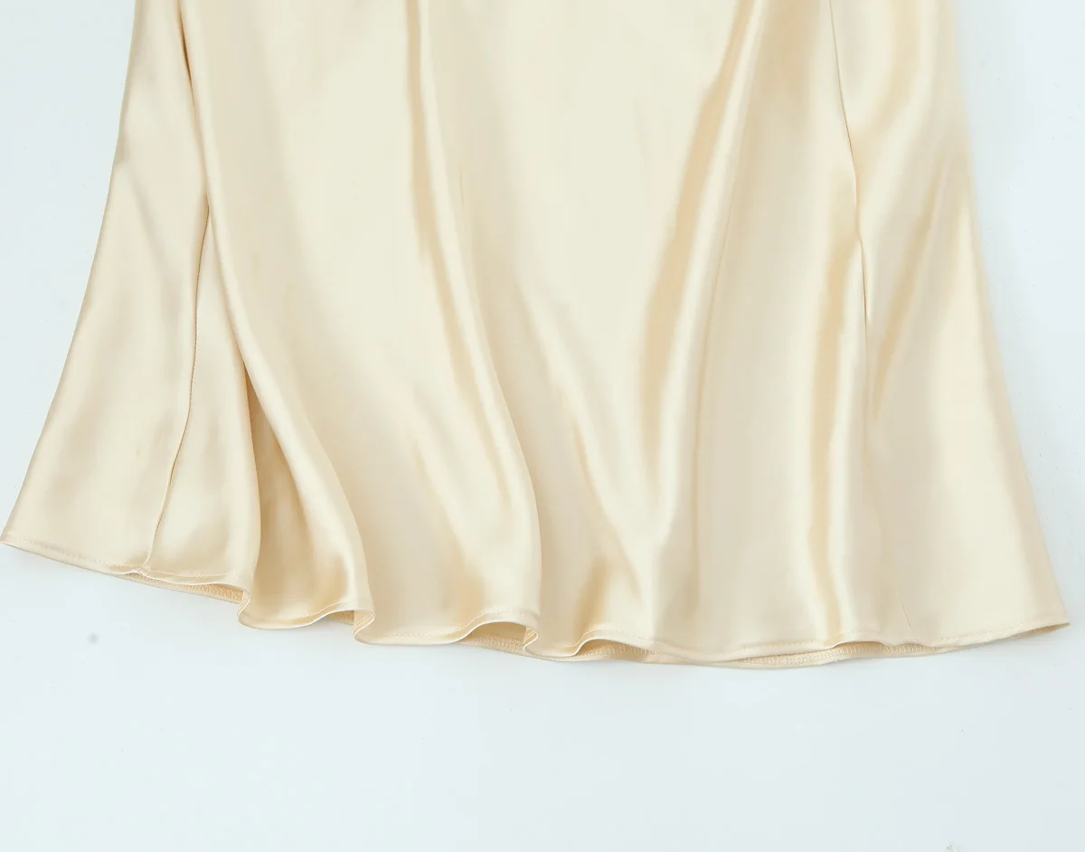 KONDALA-vestido plisado calado con espalda descubierta para mujer, elegante, Beige, moda 2021, camisola larga, vestido de fiesta para vacaciones en la playa y noche