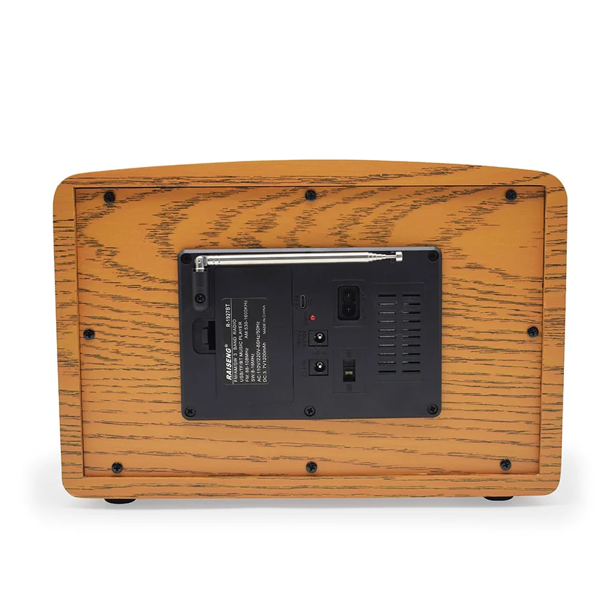 Vintage wood bluetooth victola speaker vintage wood fm/am/sw 3 band nostalgic long lasting home radio for gifts and pla music