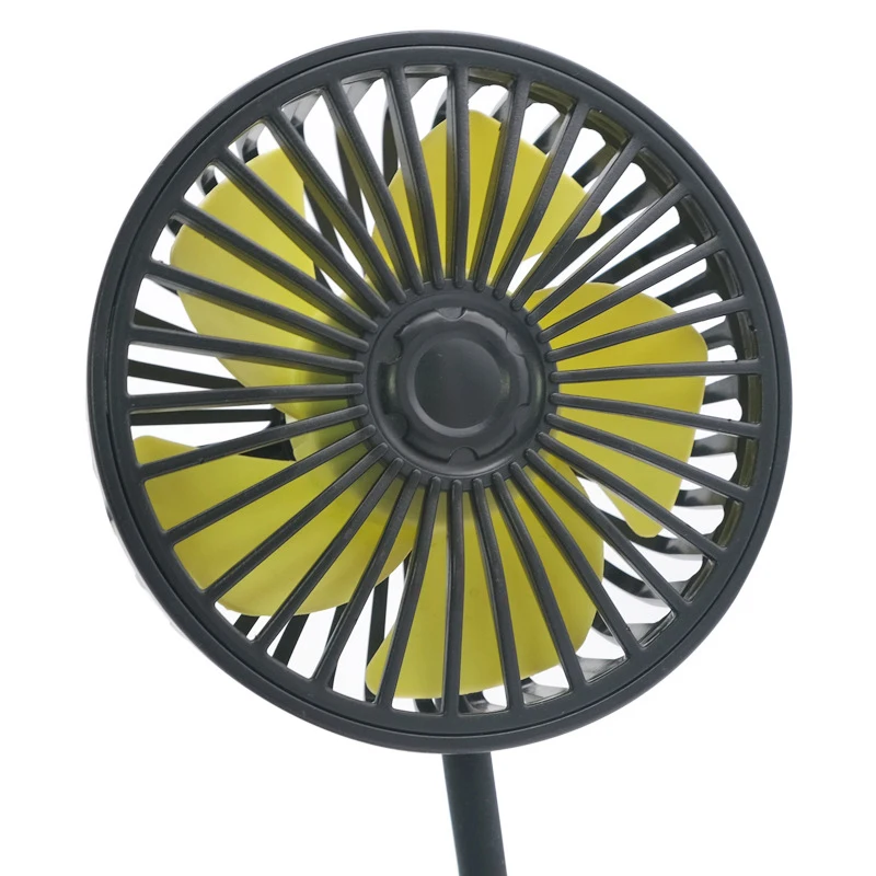 

F408 Car Silicone Hose Fan Multi-angle Adjustment USB Fan Dormitory Mini Fan Cab Ventilation Fan 3-speed Wind Speed Adjustment