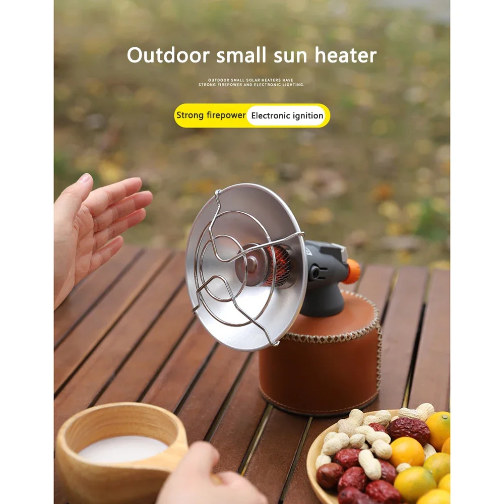 Tragbare Mini-Gasheizung für den Außenbereich - Wärmer für Camping & Eisfischen, Kompakter "Kleiner Sonnen"-Heizofen – Detail 1
