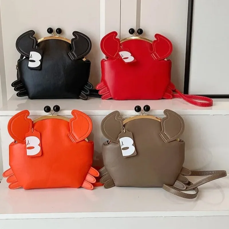 

Lovely Cartoon Crab Shoulder Bag Creative Bolsos De Mujer Japanese Personalized Sac Femme Crossbady Bags for Woman Bolso
