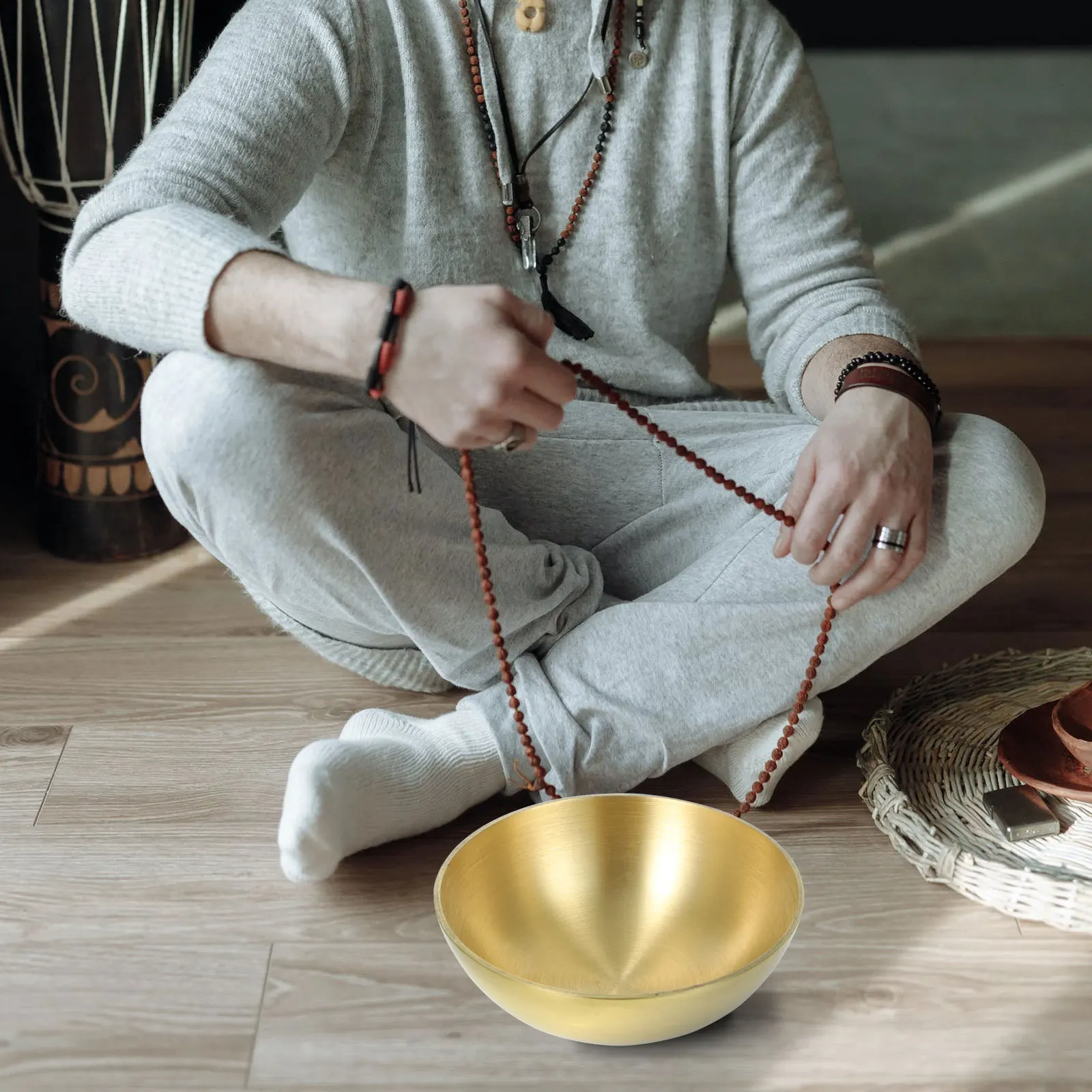 

Buddhist Supply Altar Bowl Bright Color Fine Workmanship Elegant Looks Tibetan Water Bowl Divine Focus Ritual Vessel