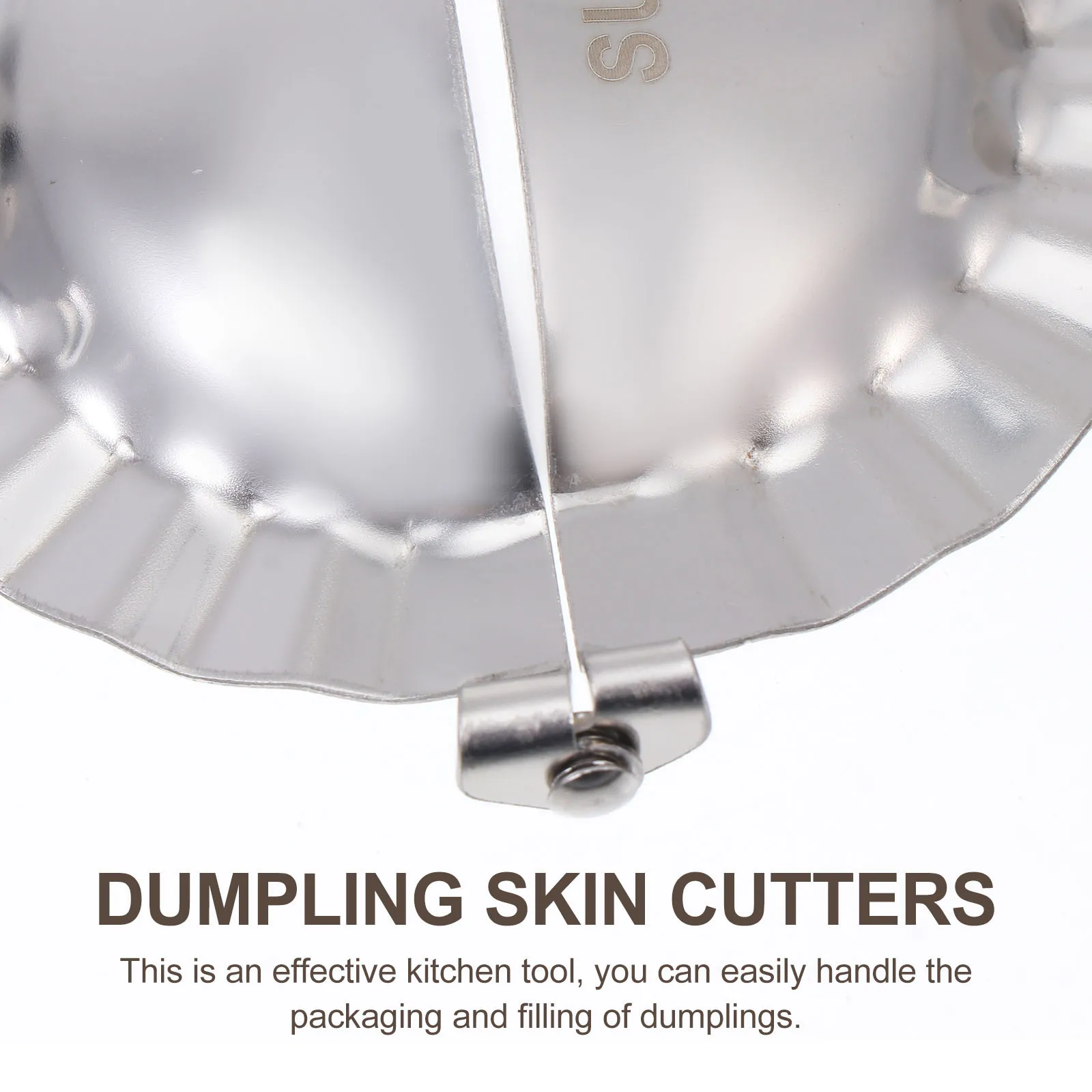 

1 Set Stainless Steel Dumpling Mold Kit 304 Metal Skin Cutter Stuffing Portioning Tool Baking Cooking Supplies Kitchen Bar Tools