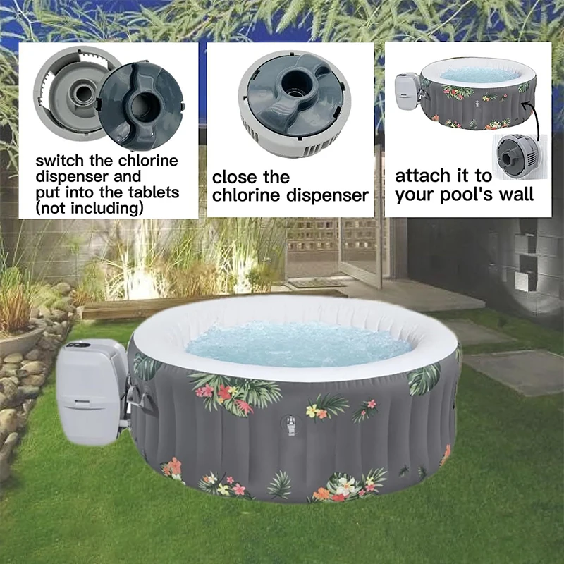 

Система дозатора химического хлора для бассейна P05345 P03821 Замена дозатора хлора для Lay Z Spa с гидромассажной ванной