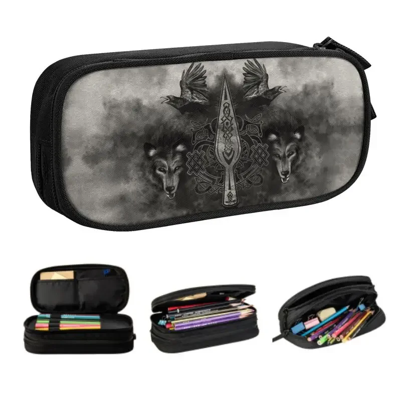 

Gungnir Spear Of Korean Pencil Cases Boys Gilrs Large Storage Vikings Pencil Pouch Students Stationery