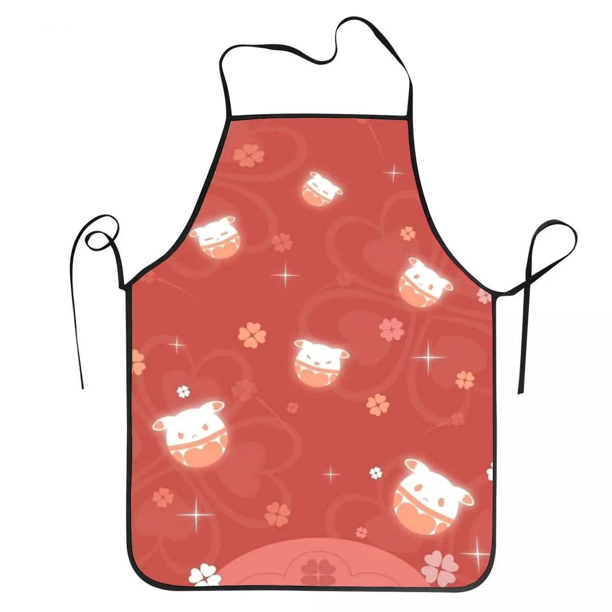 Genshin Impact Anime Game Aprons Chef Cuisine Tablier Sleeveless Bib Kitchen Cleaning Pinafore for Women Men Gardening