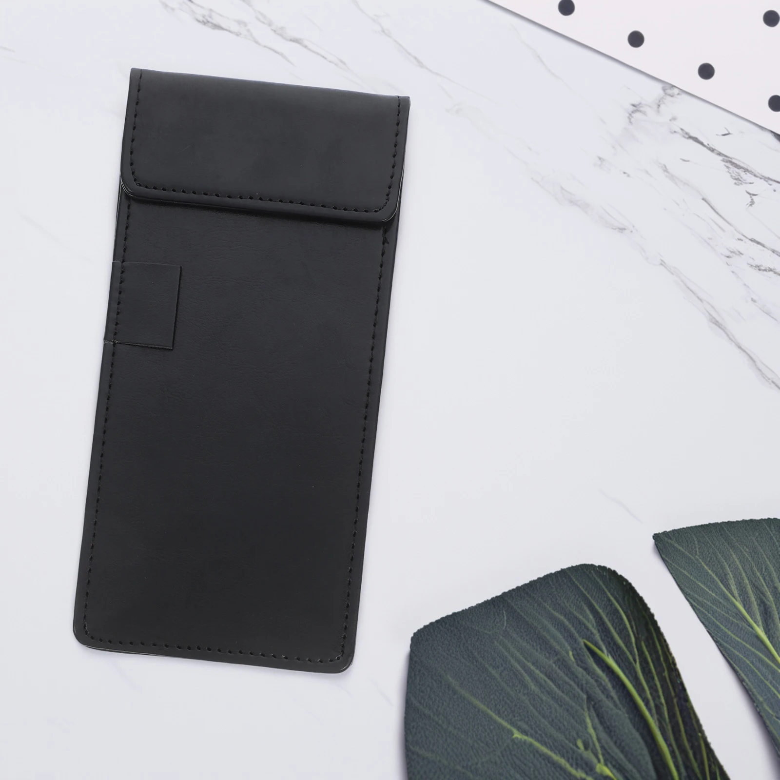 Professional Artificial Clipboard Small Notepad Holder with Pen Loop Compact Lightweight for Receipts Bills Signatures