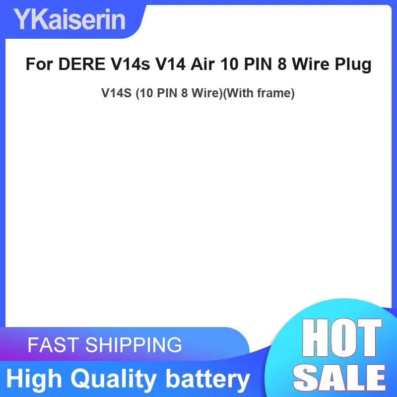 For Dere V14s V14 Air 10 Pin 8 Wire Plug Wire With Frame 5000mAh High-Performance Laptop Battery Stable Power Supply