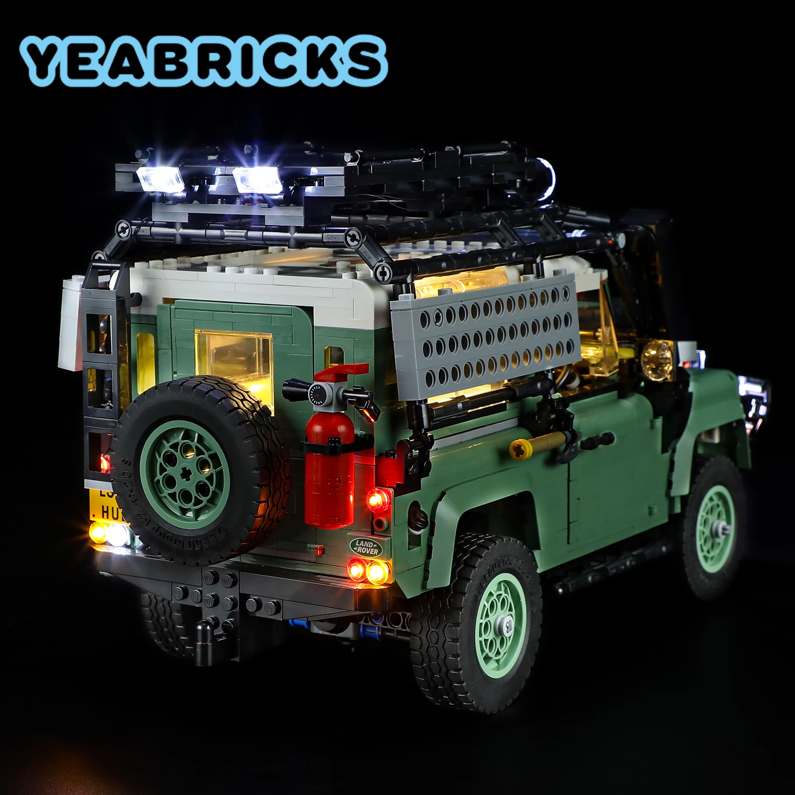 YEABRICKS LED Light Kit for 10317 Classic Defender 90 Building Blocks Set (NOT Include the Model) Bricks Toys for Children