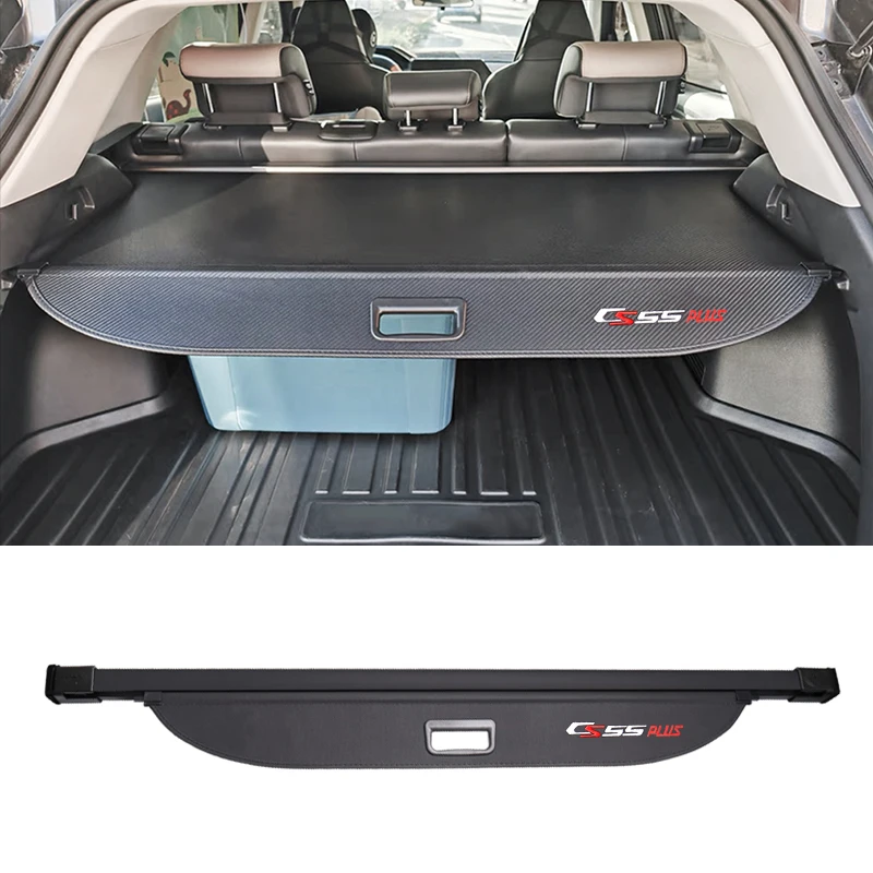 

Выдвижная крышка багажника для Changan CS55 Plus 2022-2024, стойка для посылок, водонепроницаемый щит, аксессуары для салона автомобиля