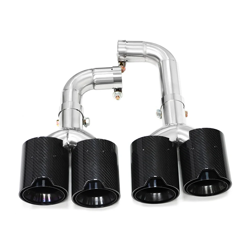 RVS Quad Uitlaatpijp voor 2022+ BMW X3 G01 X4 G02 20i 30i, X3M Competition Bumper Upgrade Uitlaatpijp