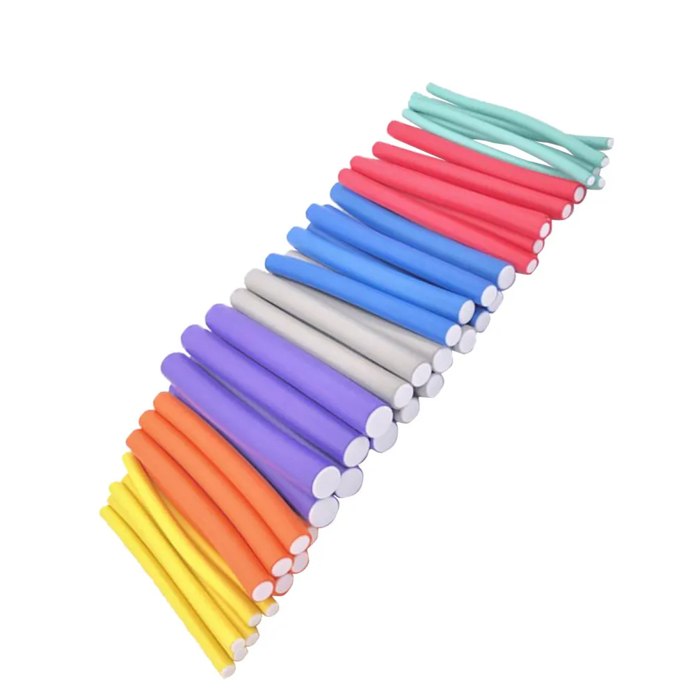 42Pcs Hair Curlers Rollers Flexible Curling Sticks Easy Use Hair Curl Rods for Heatless Curling Comfortable Sleep Style